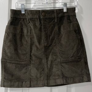 Old Navy Dark Green corduroy skirt